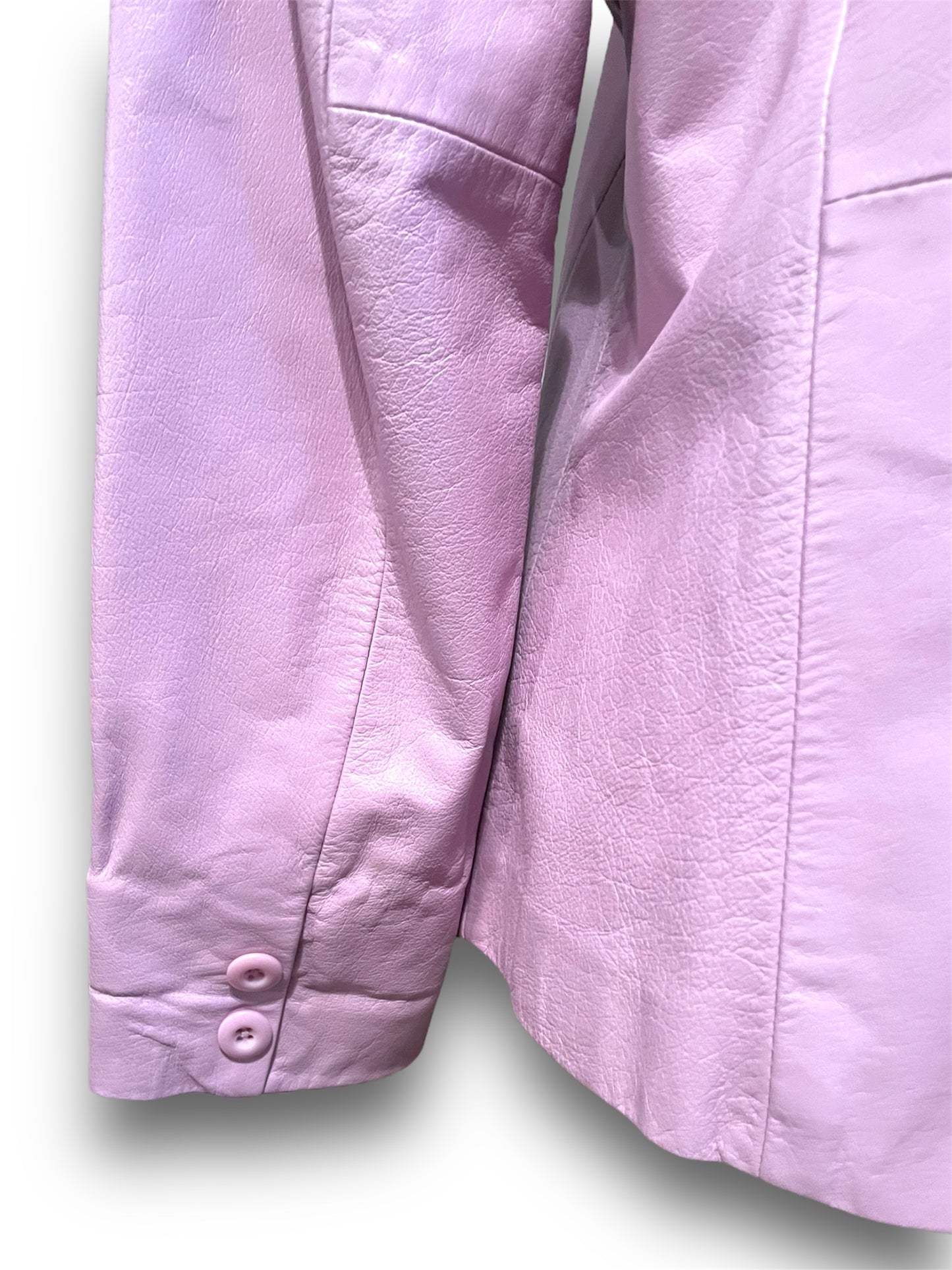 Vintage 1980’s Lavender Purple Leather Blazer Jacket