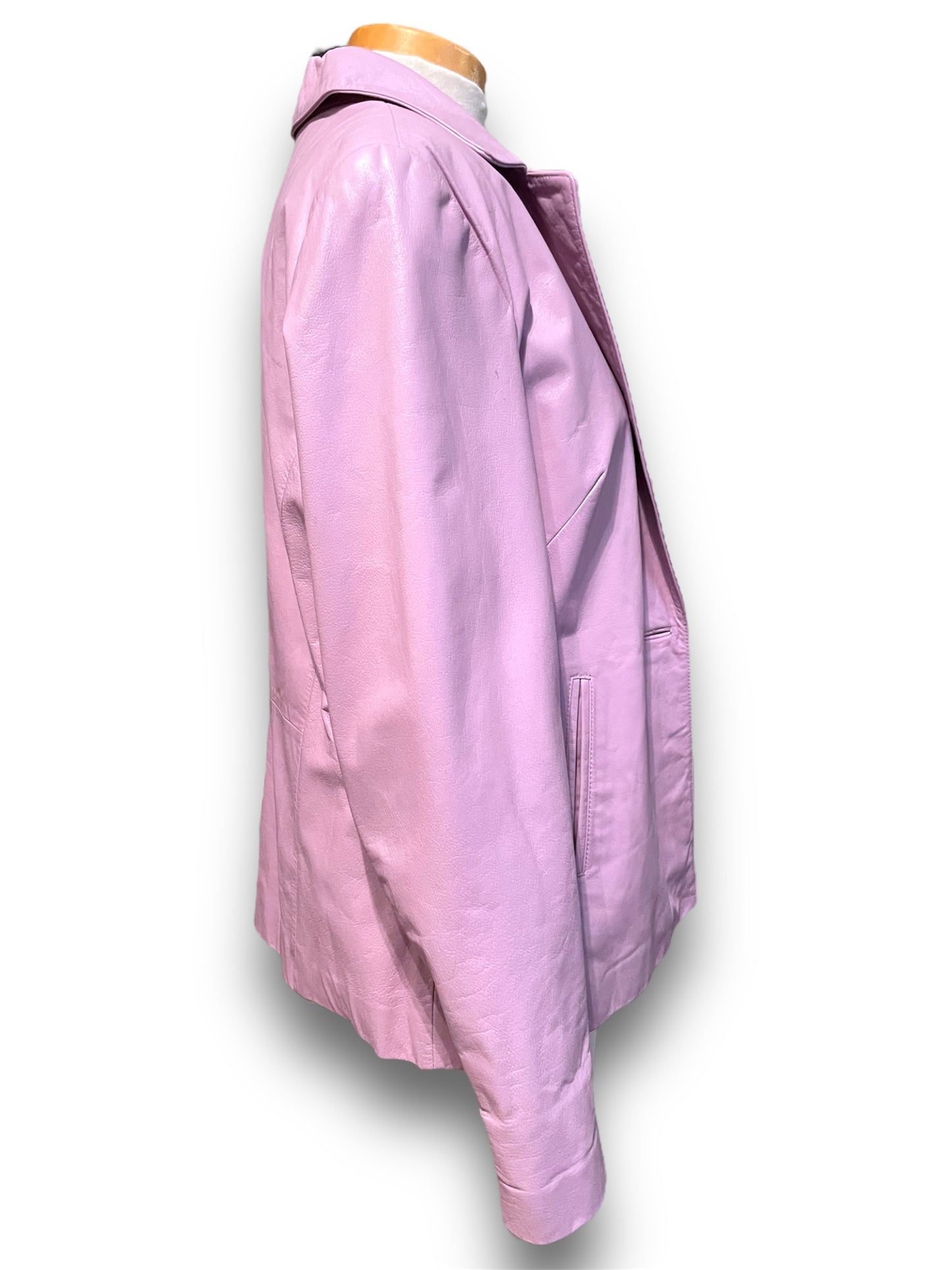 Vintage 1980’s Lavender Purple Leather Blazer Jacket