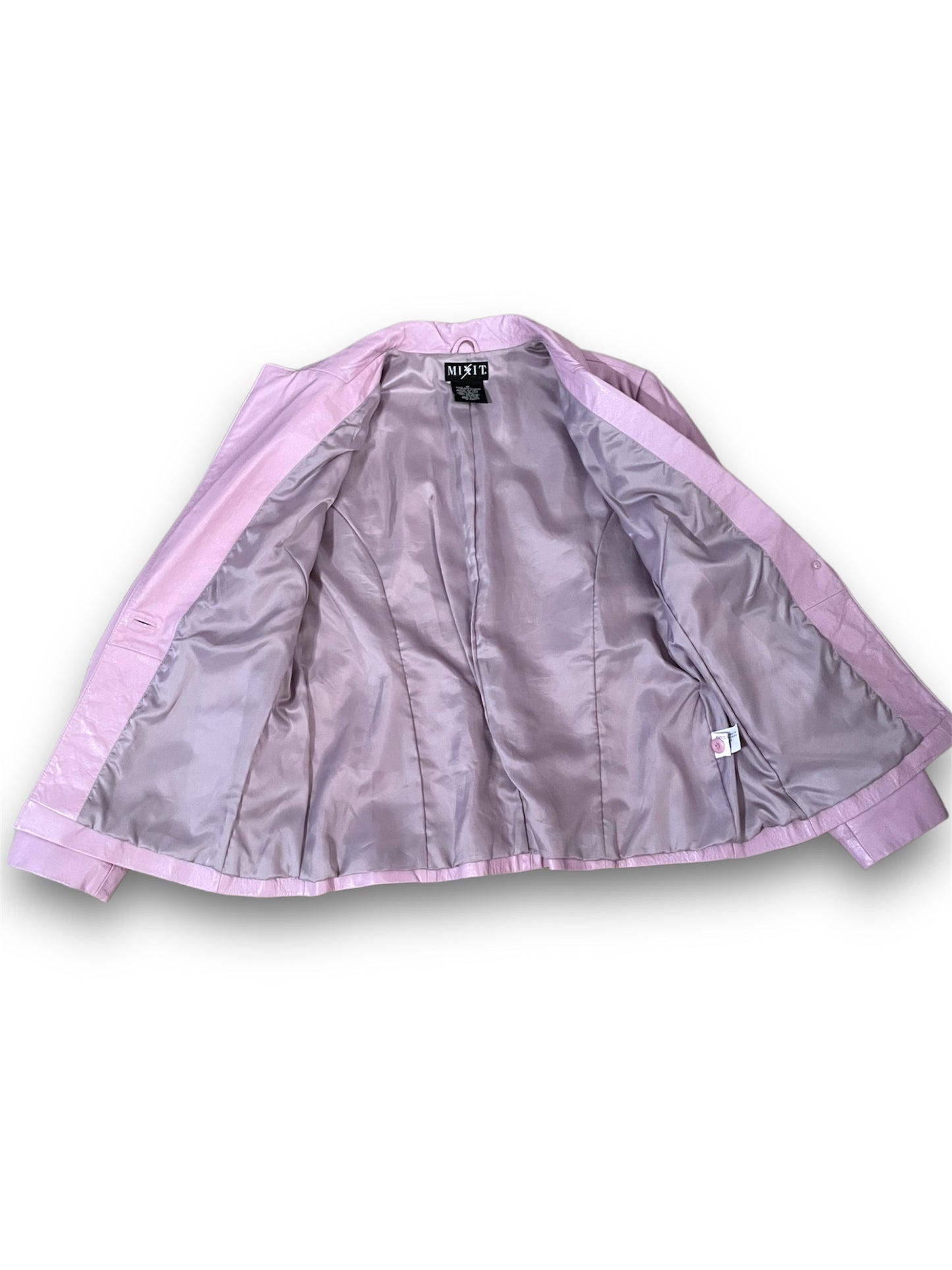 Vintage 1980’s Lavender Purple Leather Blazer Jacket