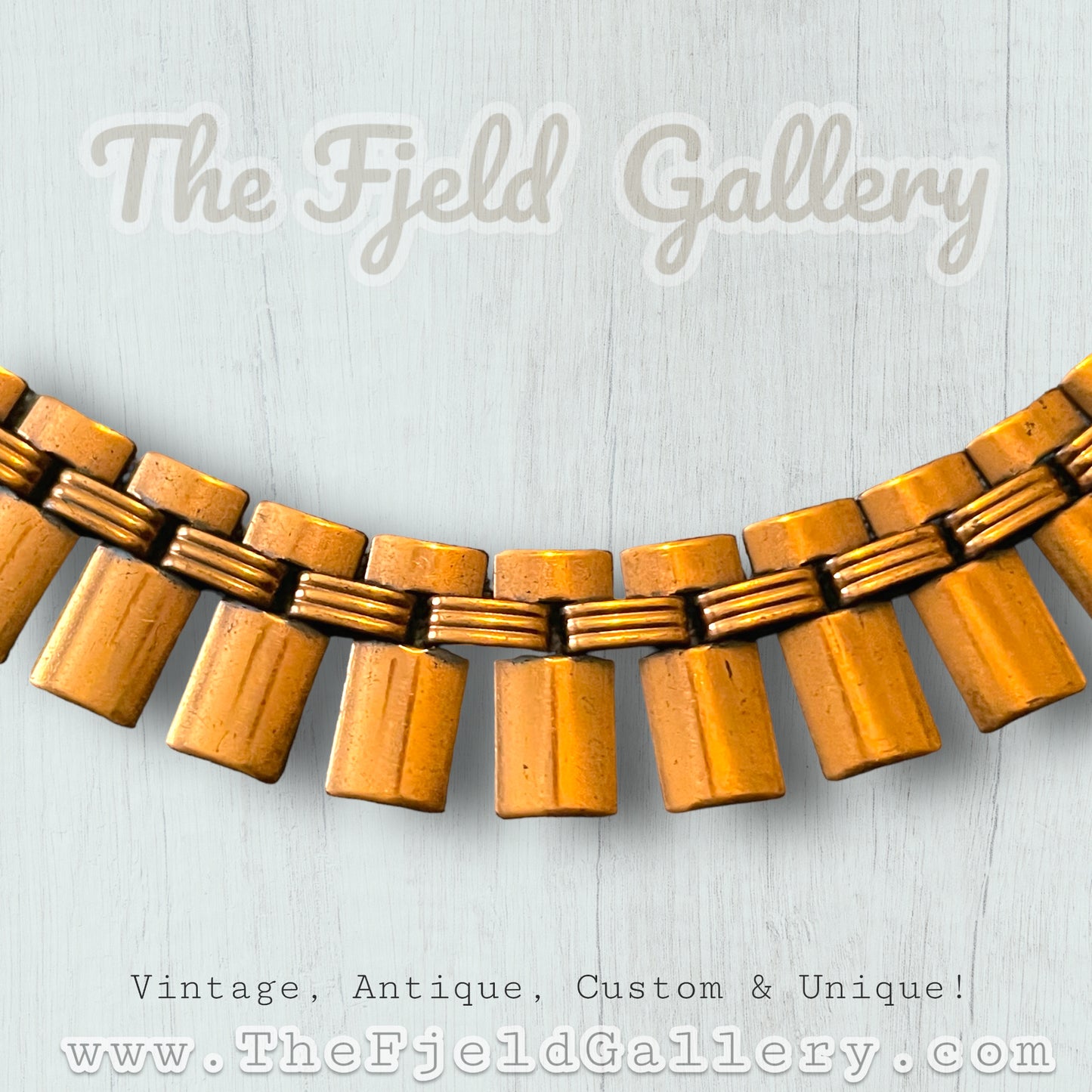 Vintage Renoir Copper Collar Style Necklace c.1940