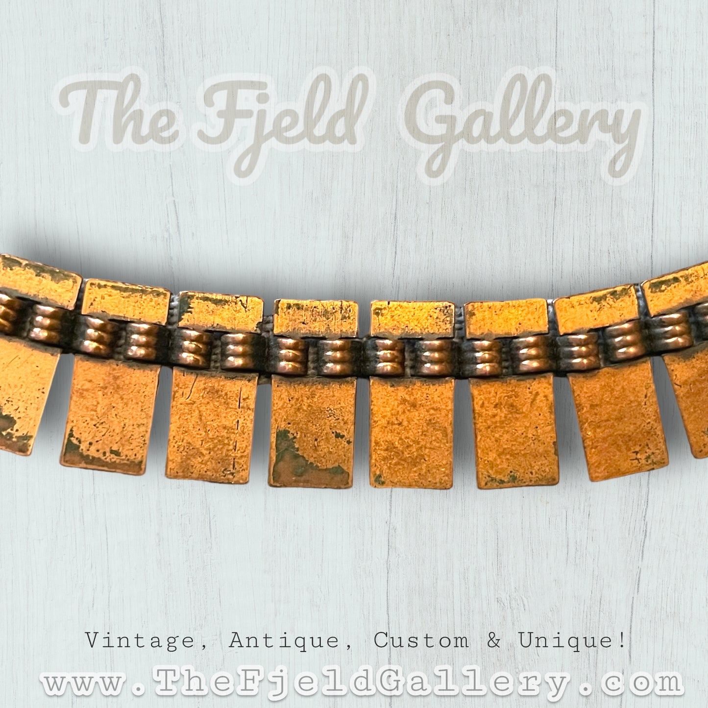 Vintage Renoir Copper Collar Style Necklace c.1940