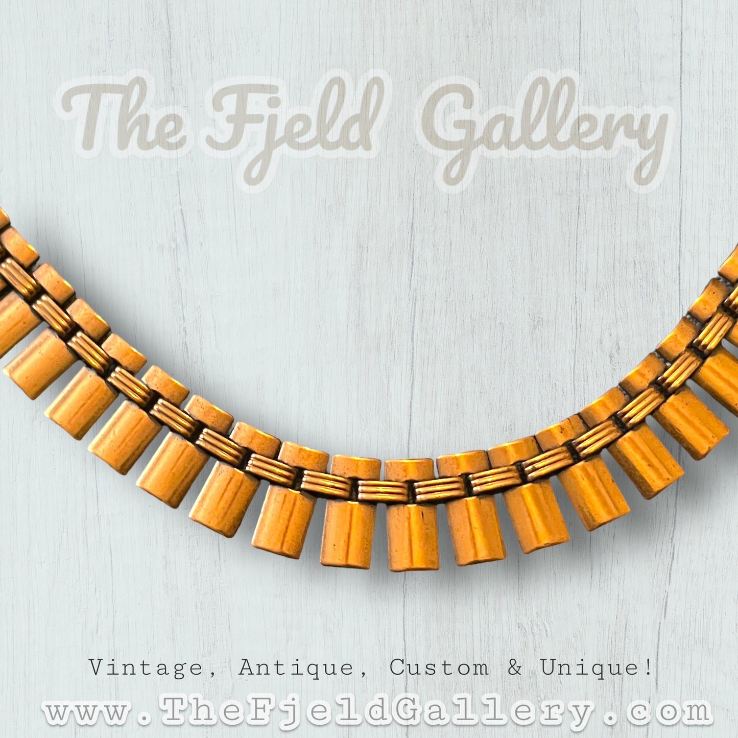Vintage Renoir Copper Collar Style Necklace c.1940