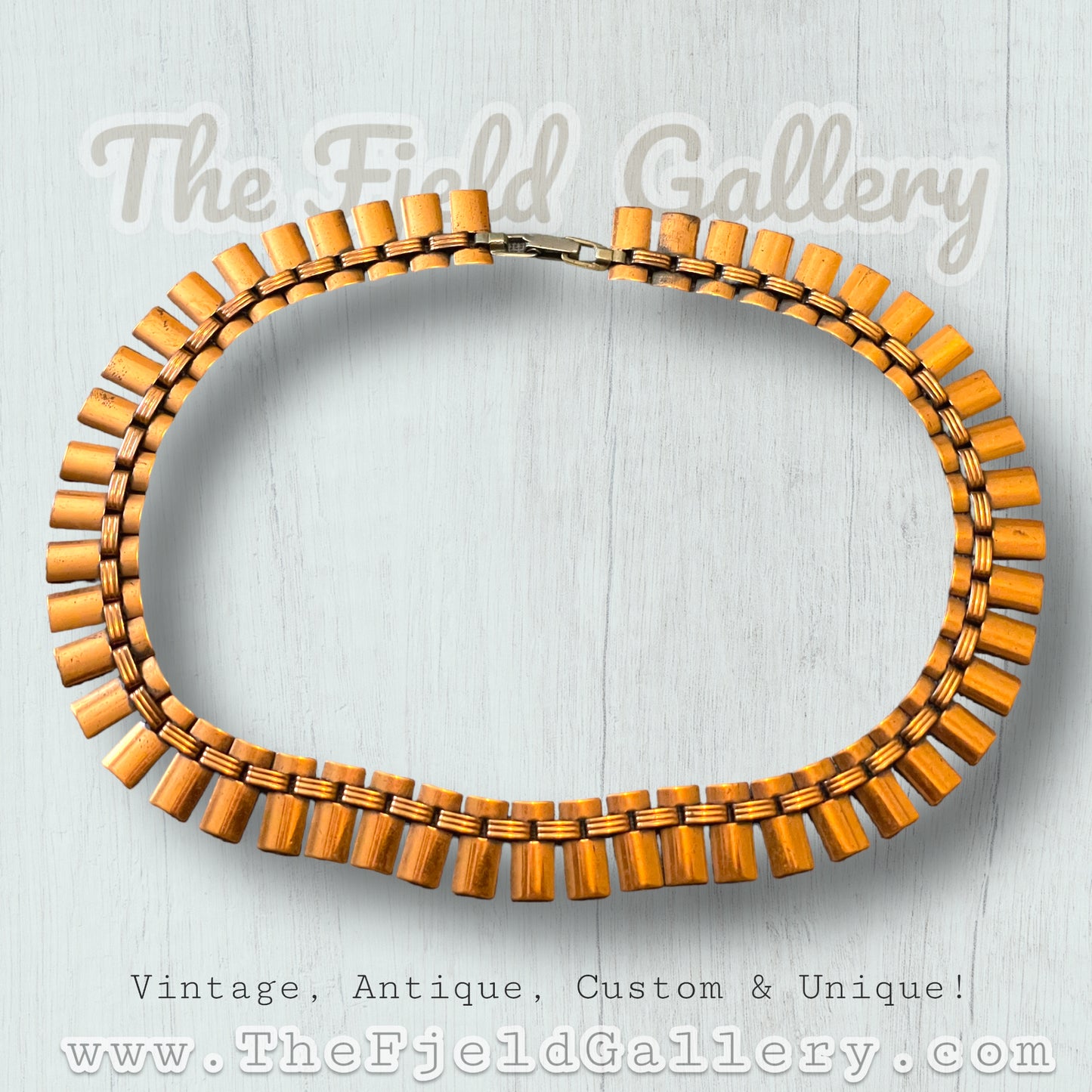 Vintage Renoir Copper Collar Style Necklace c.1940