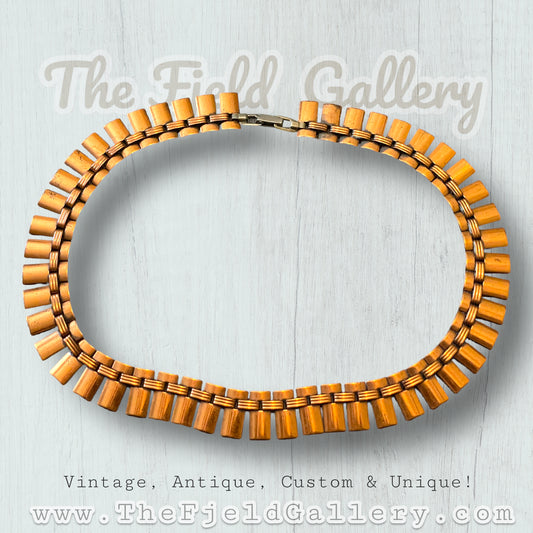 Vintage Renoir Copper Collar Style Necklace c.1940