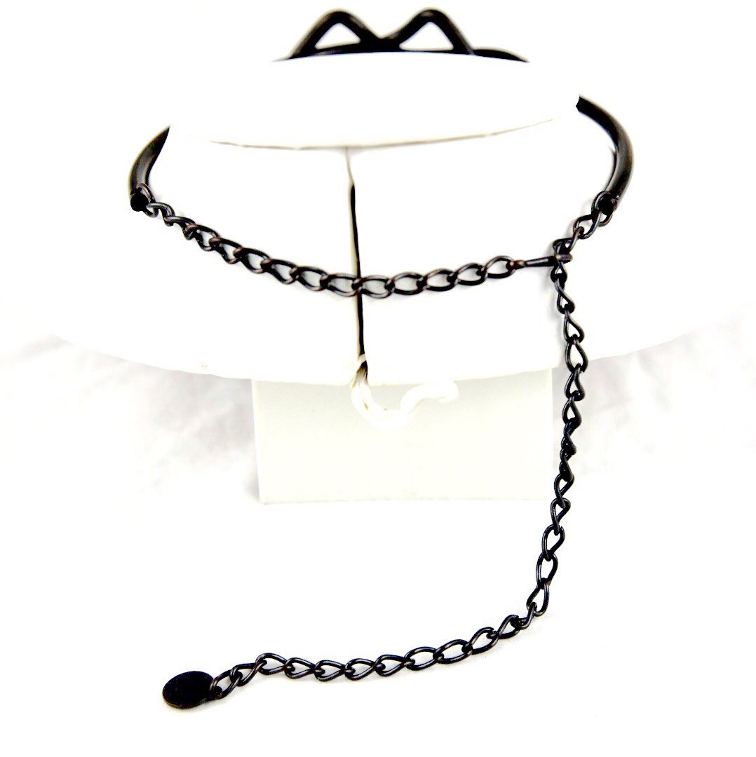 Heavy Modernist Copper Hinged Choker