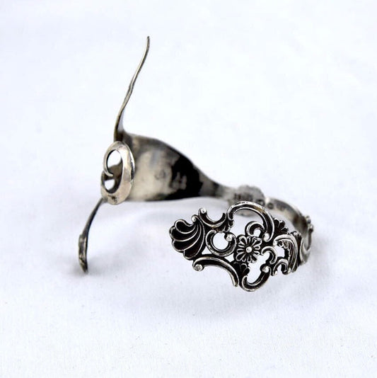 Antique Sterling Silver Fork Albee Love Bracelet