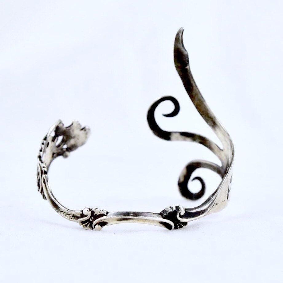 Antique Sterling Silver Fork Albee Love Bracelet