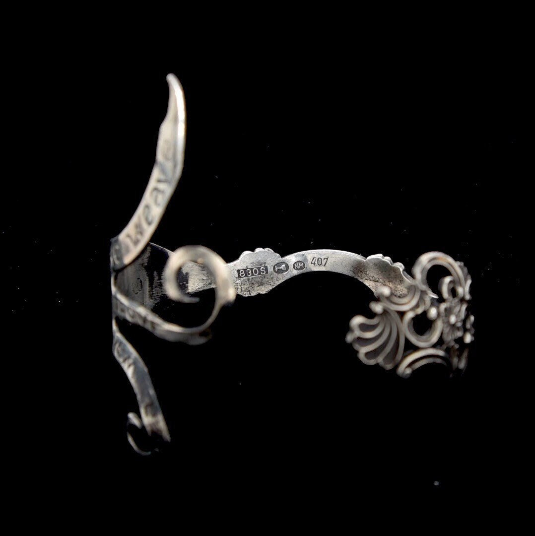 Antique Sterling Silver Fork Albee Love Bracelet