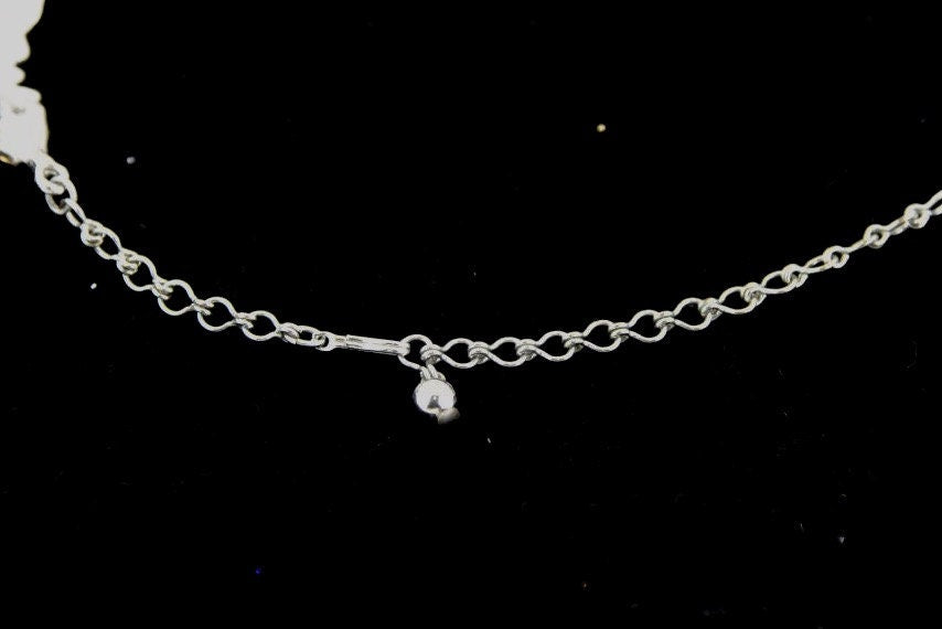 Mid Century Modern Hollywood Glamour Pale Pink Crystal Leaf Choker Necklace