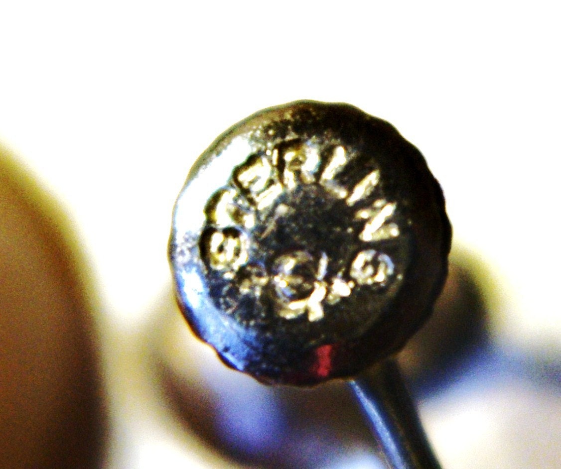 Art Deco Sterling Silver SIGNED Textured Circle Disk Screw Back Earrings