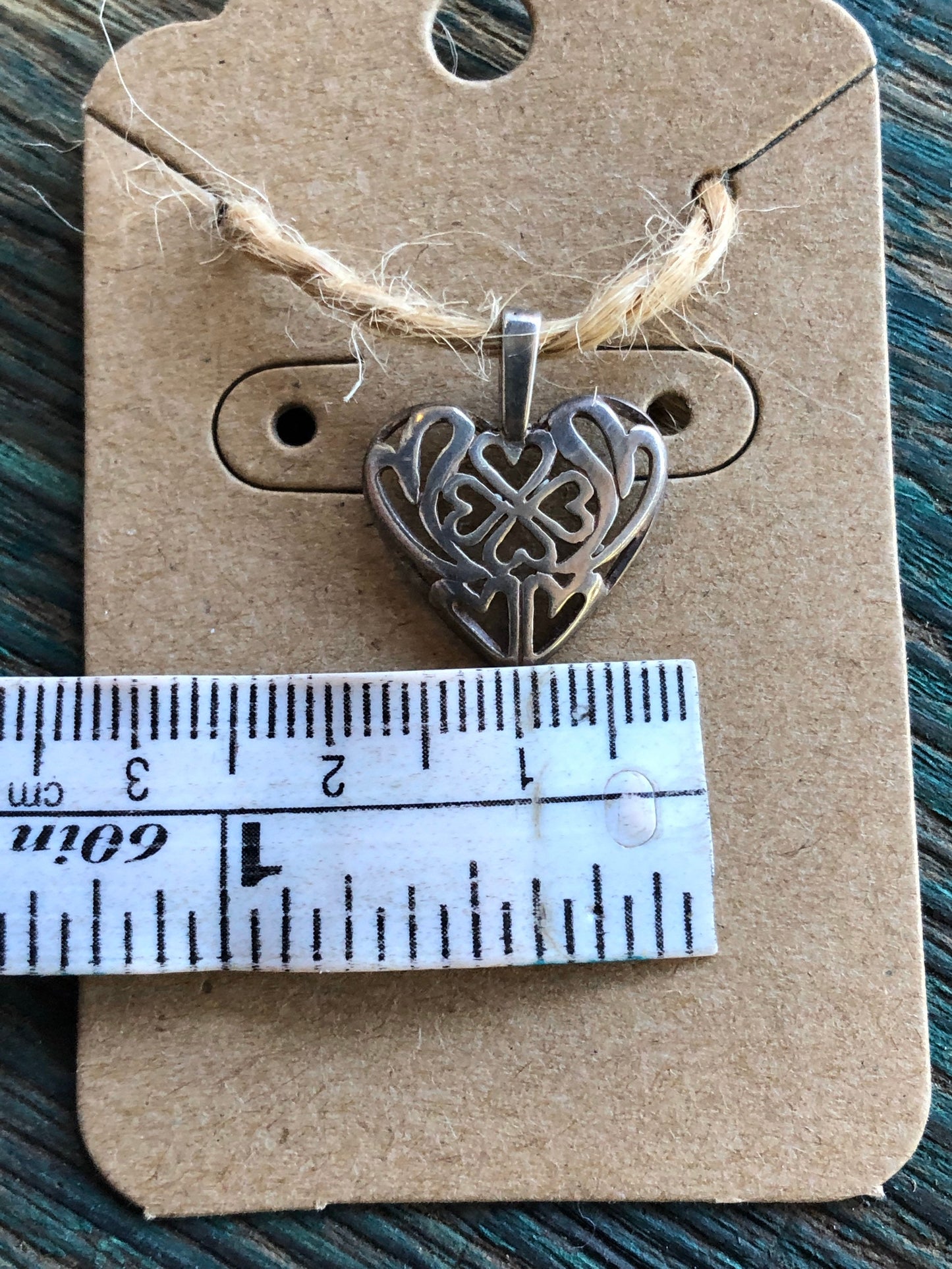Sterling silver multi heart necklace kk ace charm pendant