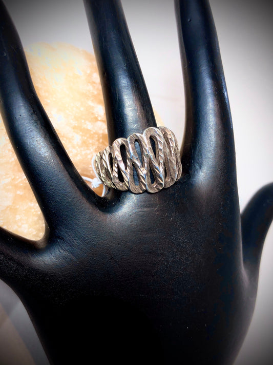 Sterling Silver Abstract Modern Minimalist Ring