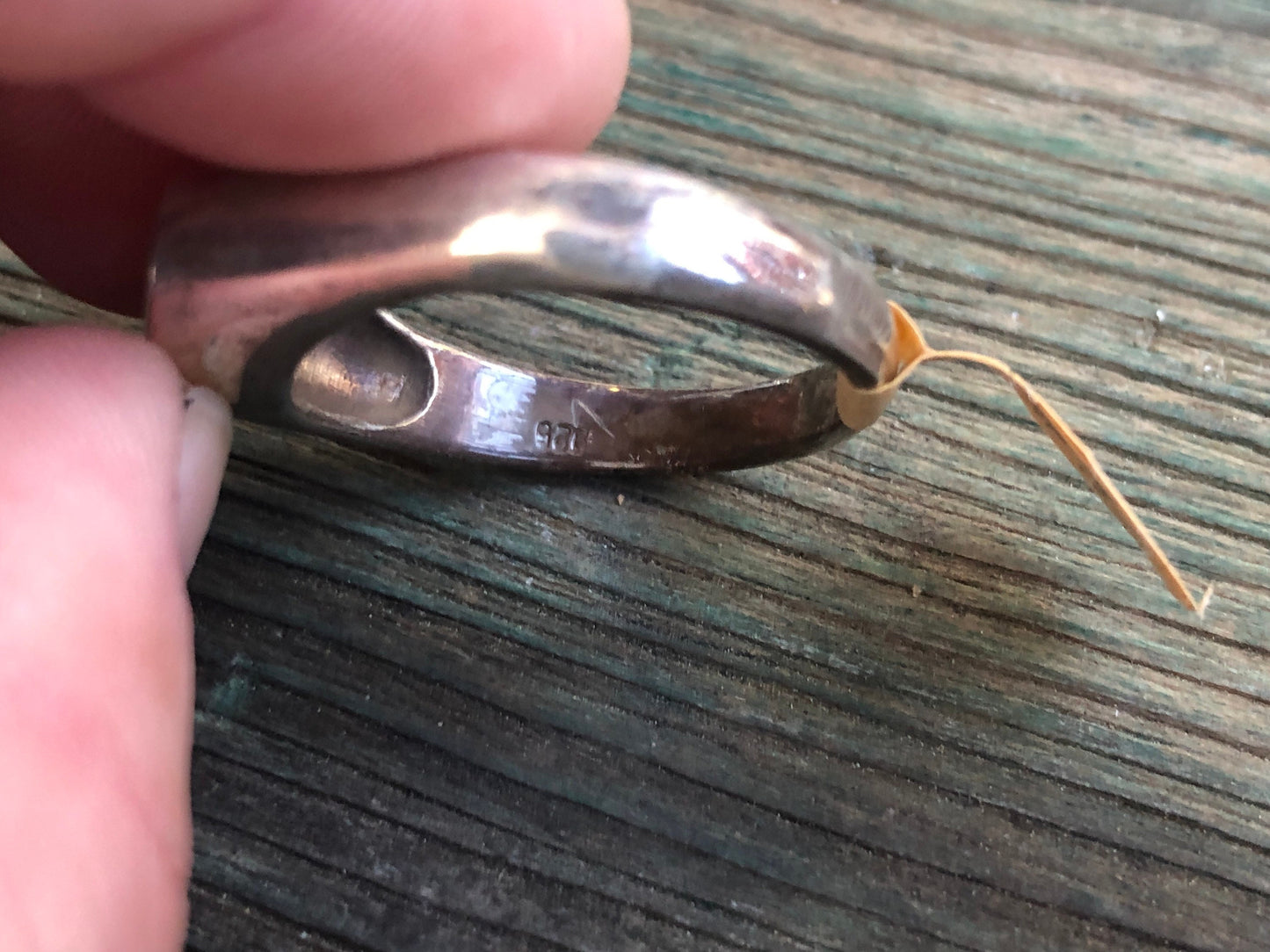 Vintage Sterling Silver & Mother of Pearl Ring