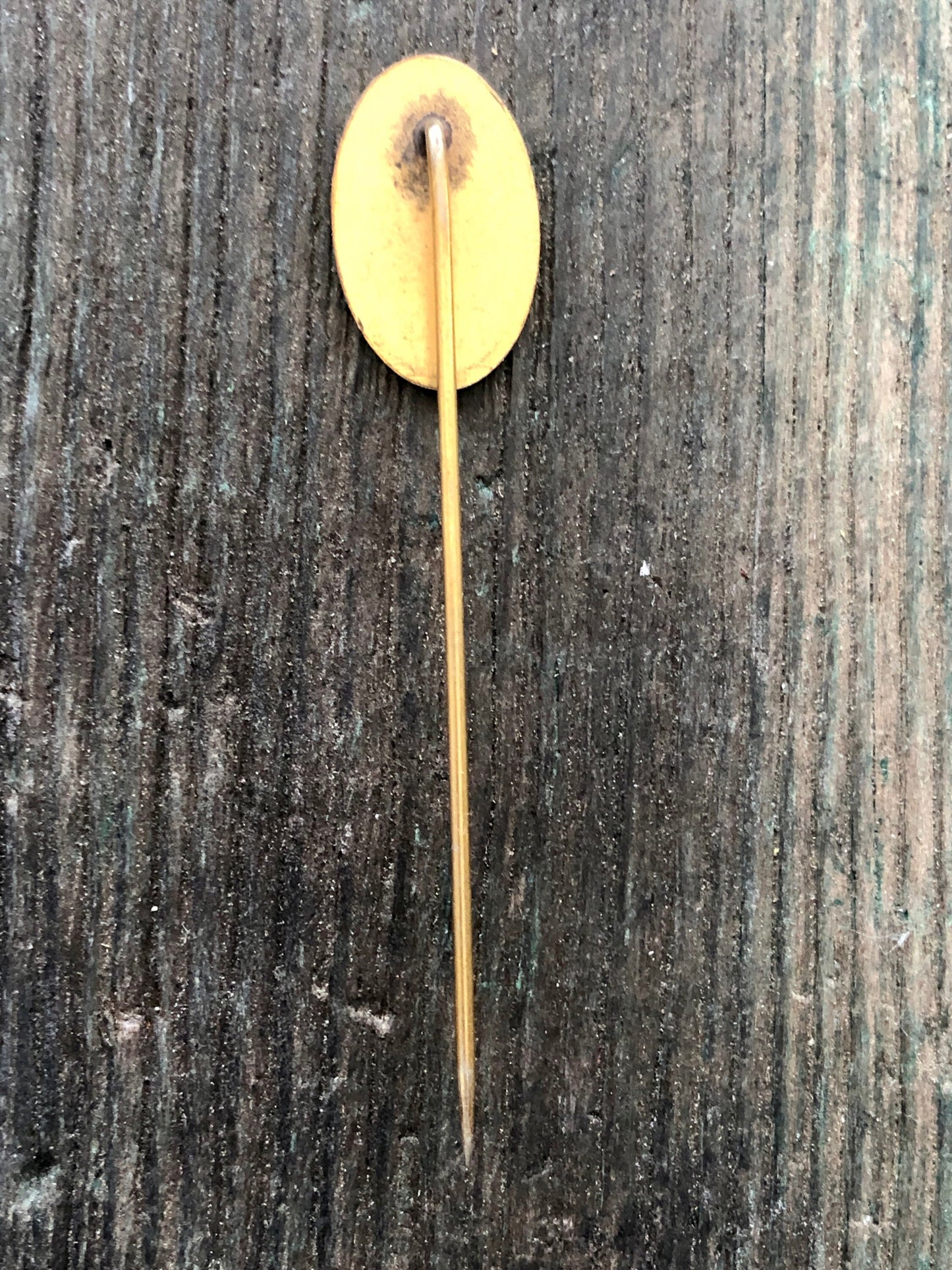 Victorian Monogramed Gold Stick Pin, Lapel Pin, Hat Pin Brooch