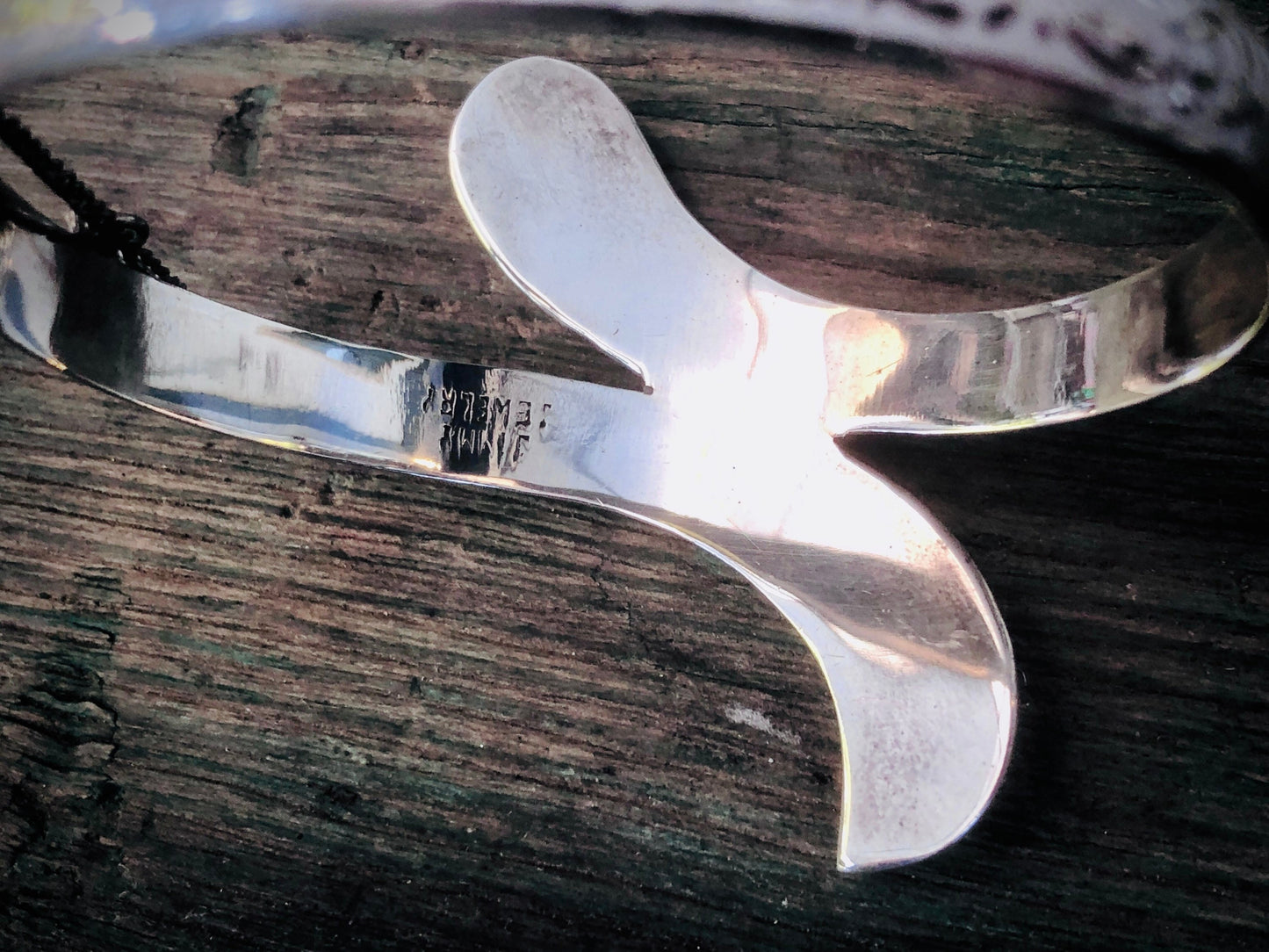 Vintage Siam Sterling Silver White Enamel Mekkalah & Ramasoon Hindu Gods and Goddess Lightning and Thunder Hinged Bangle Bracelet