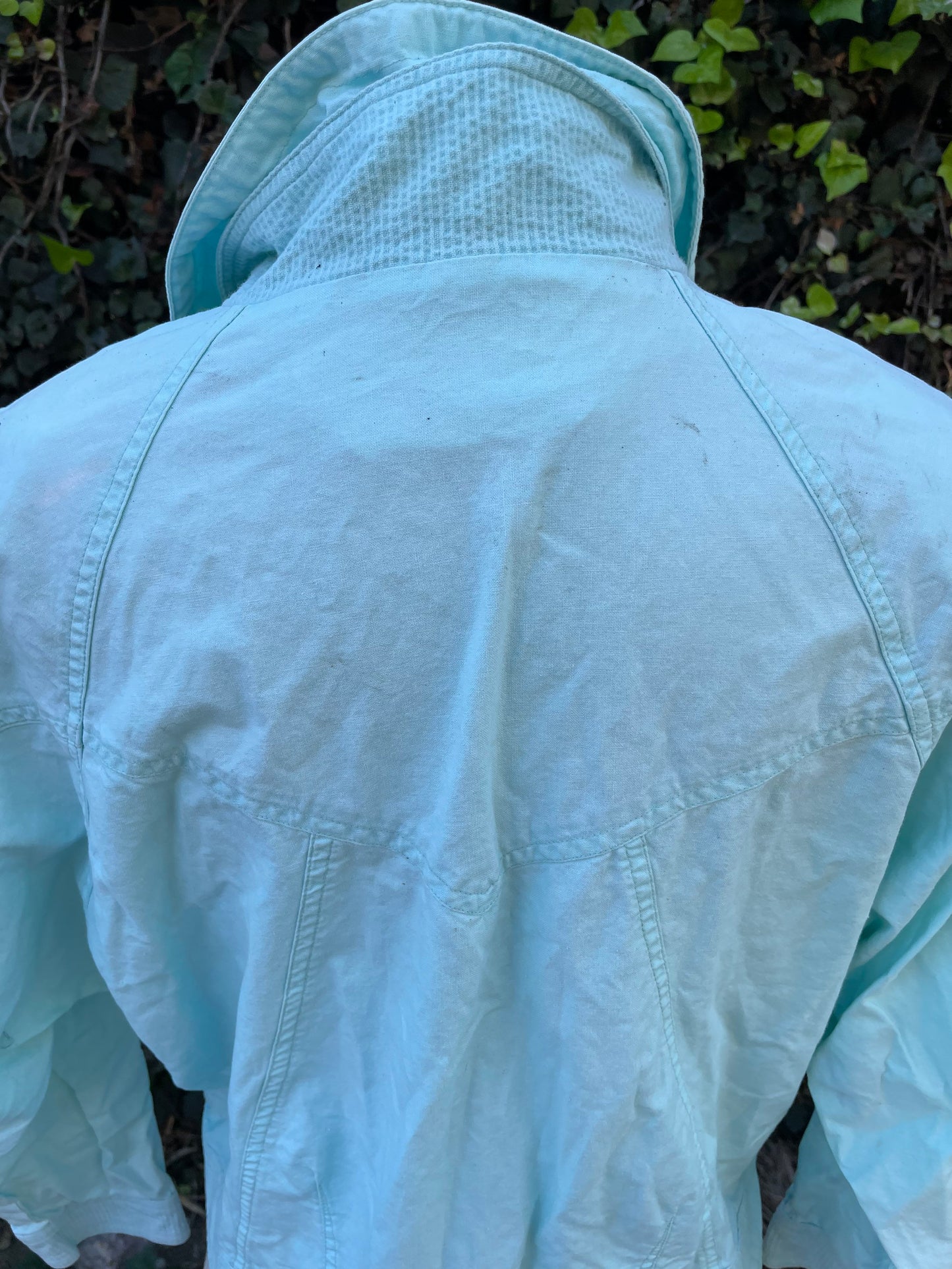 Vintage Breatan Light Blue Bomber Jacket Medium