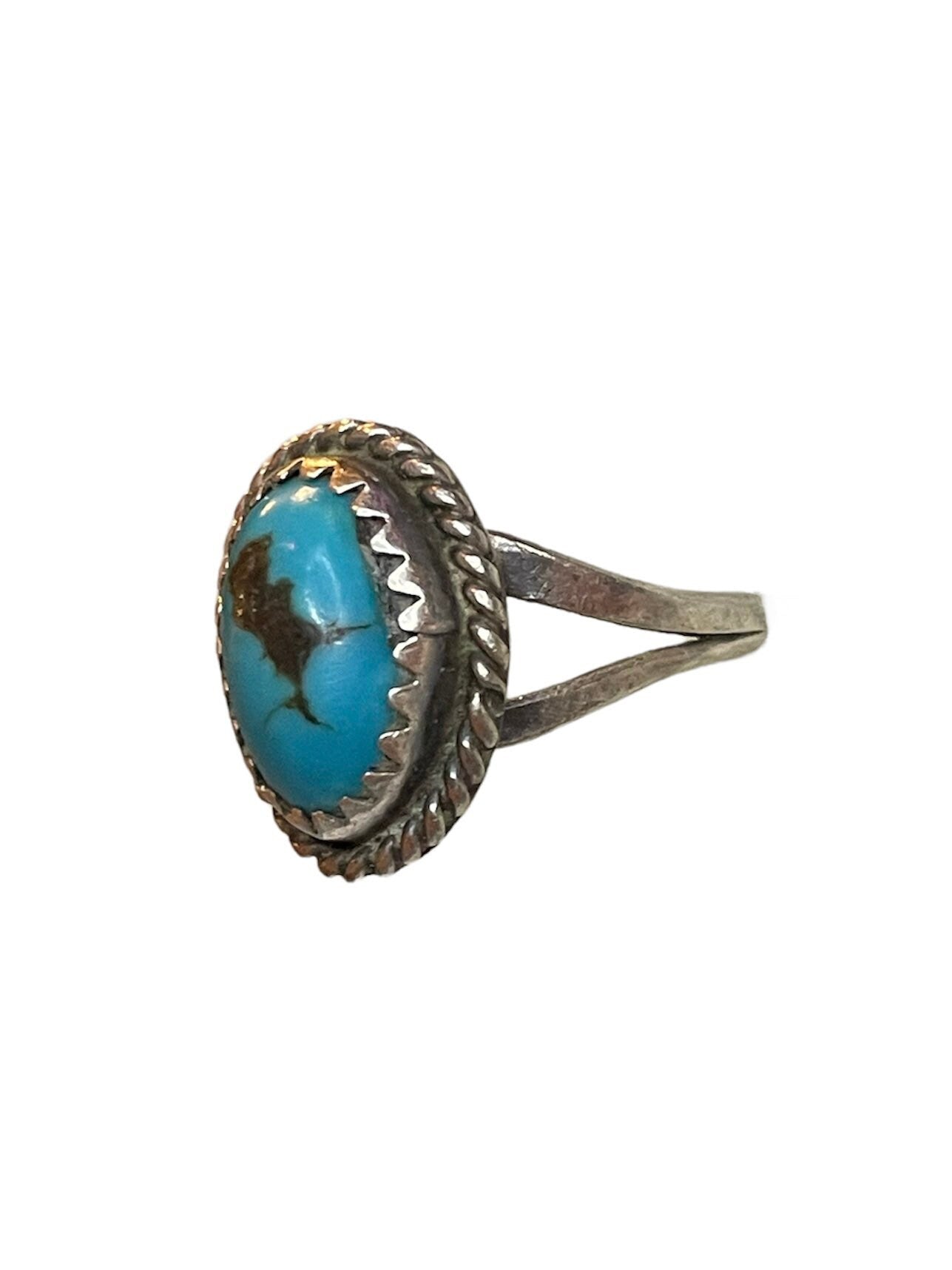 Vintage Sterling Silver Turquoise Native American Ring