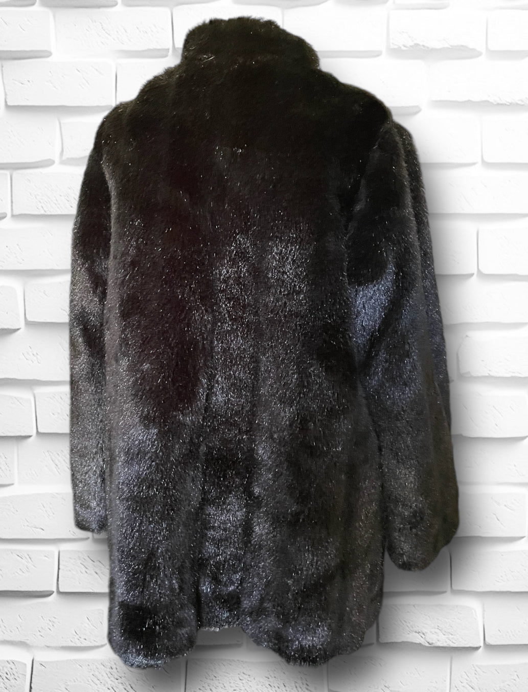 Vintage 1960’s Wiman Dark Brown Faux Fur Jacket with Abalone Buttons