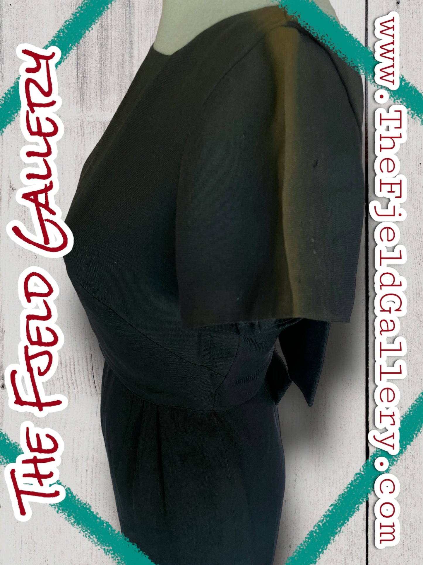 1960’s Little Black Dress w/ Open Back & Bow Detail