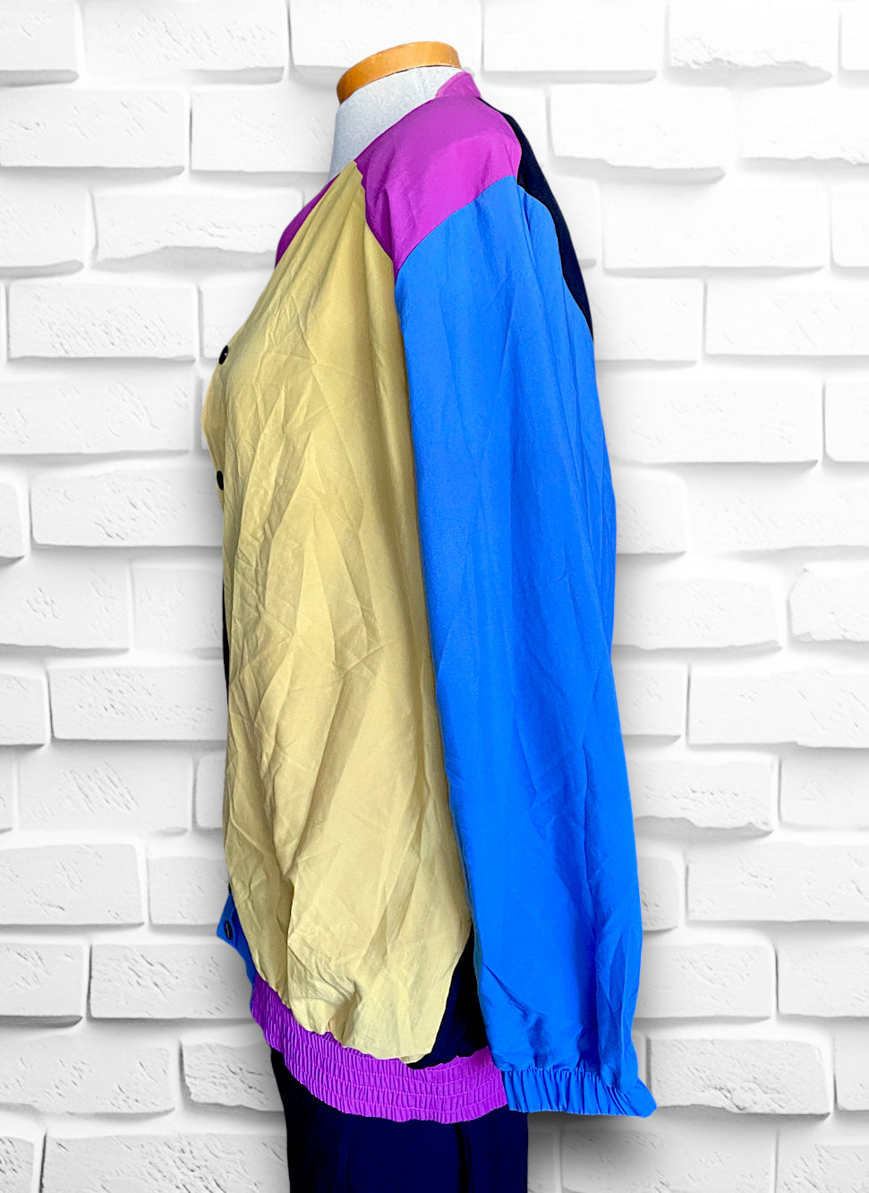 1980’s Color Block Magenta, Yellow, Blue & Black 3 Piece Outfit Set