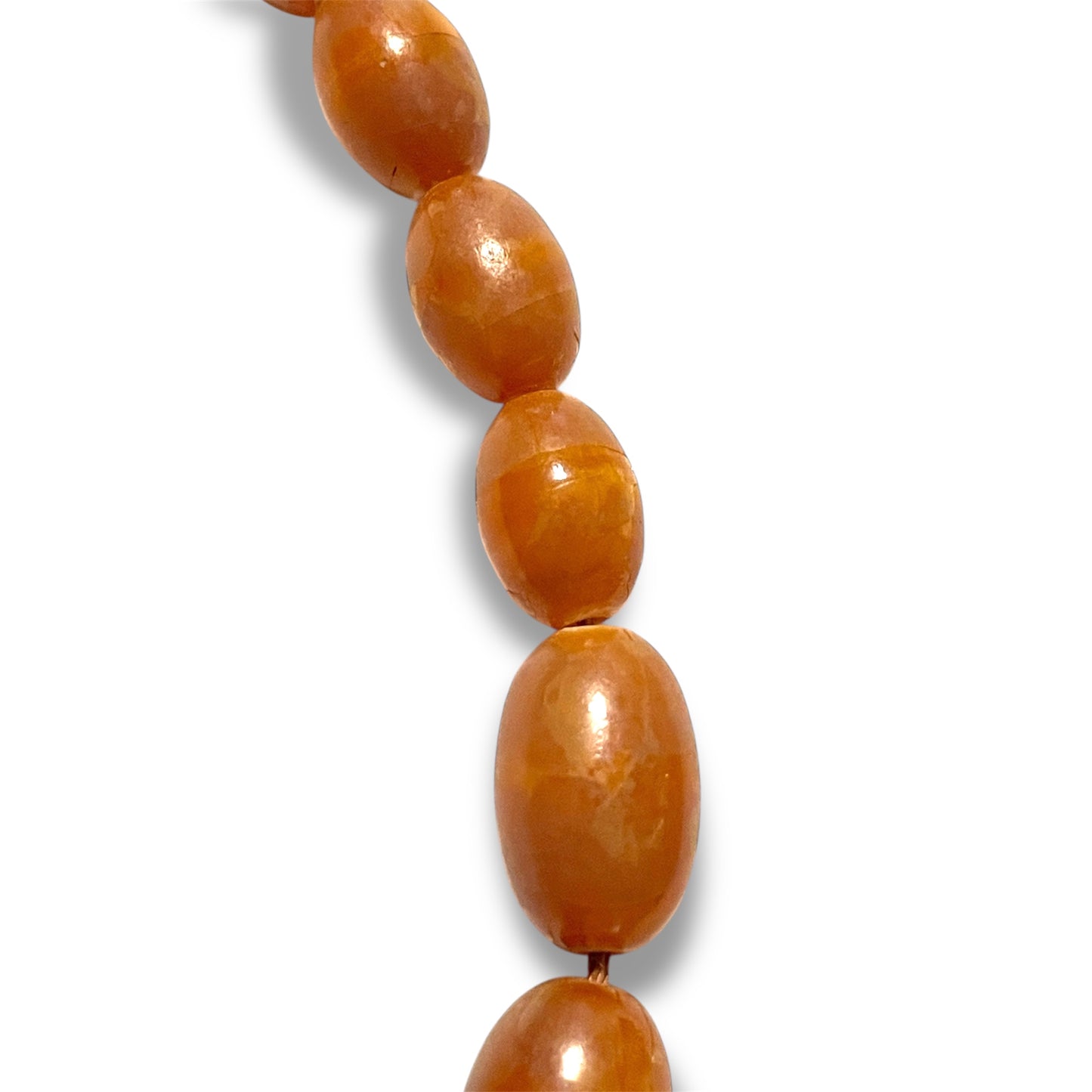 Antique Natural Amber Bead Necklace