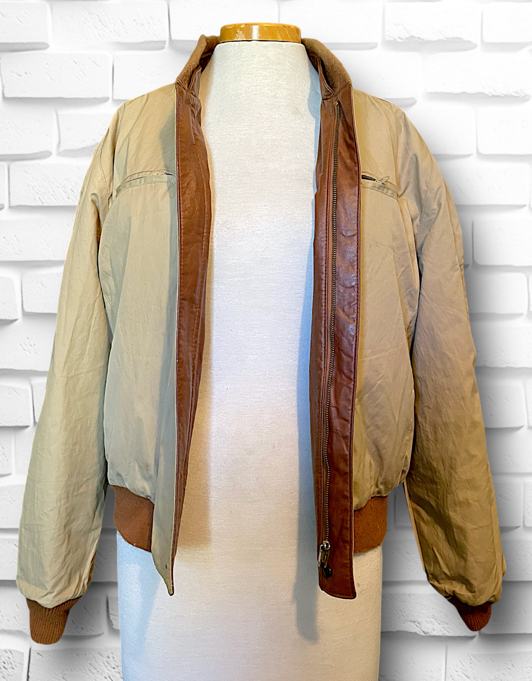 1970’s Reversible Brown Leather Bomber Jacket