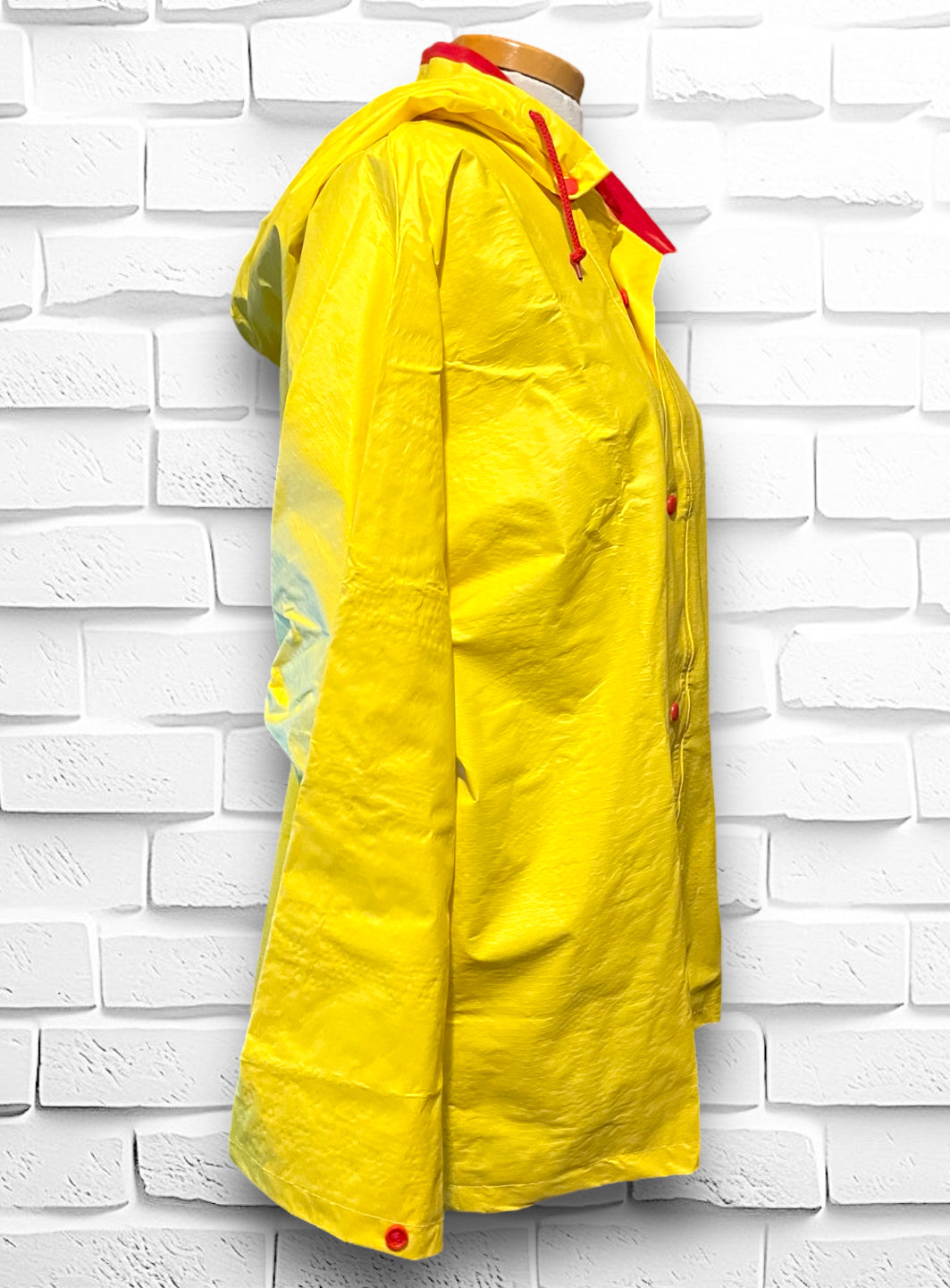 Vintage Yellow & Red Raincoat