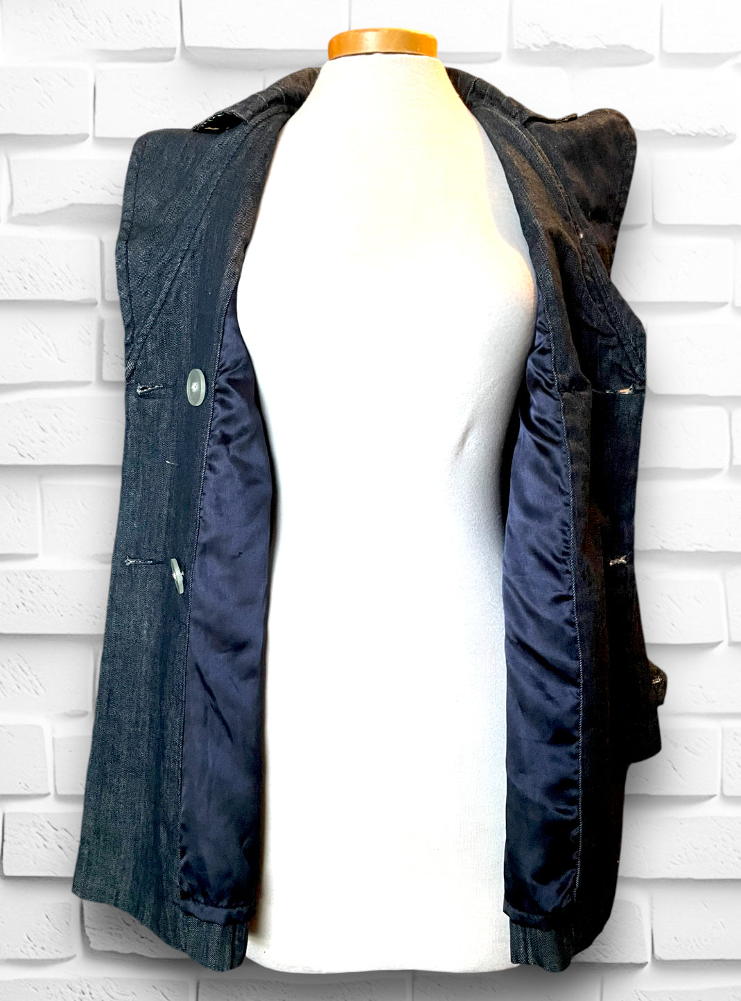 Vintage DNKY 1990’s Denim 3/4 Babydoll Trench