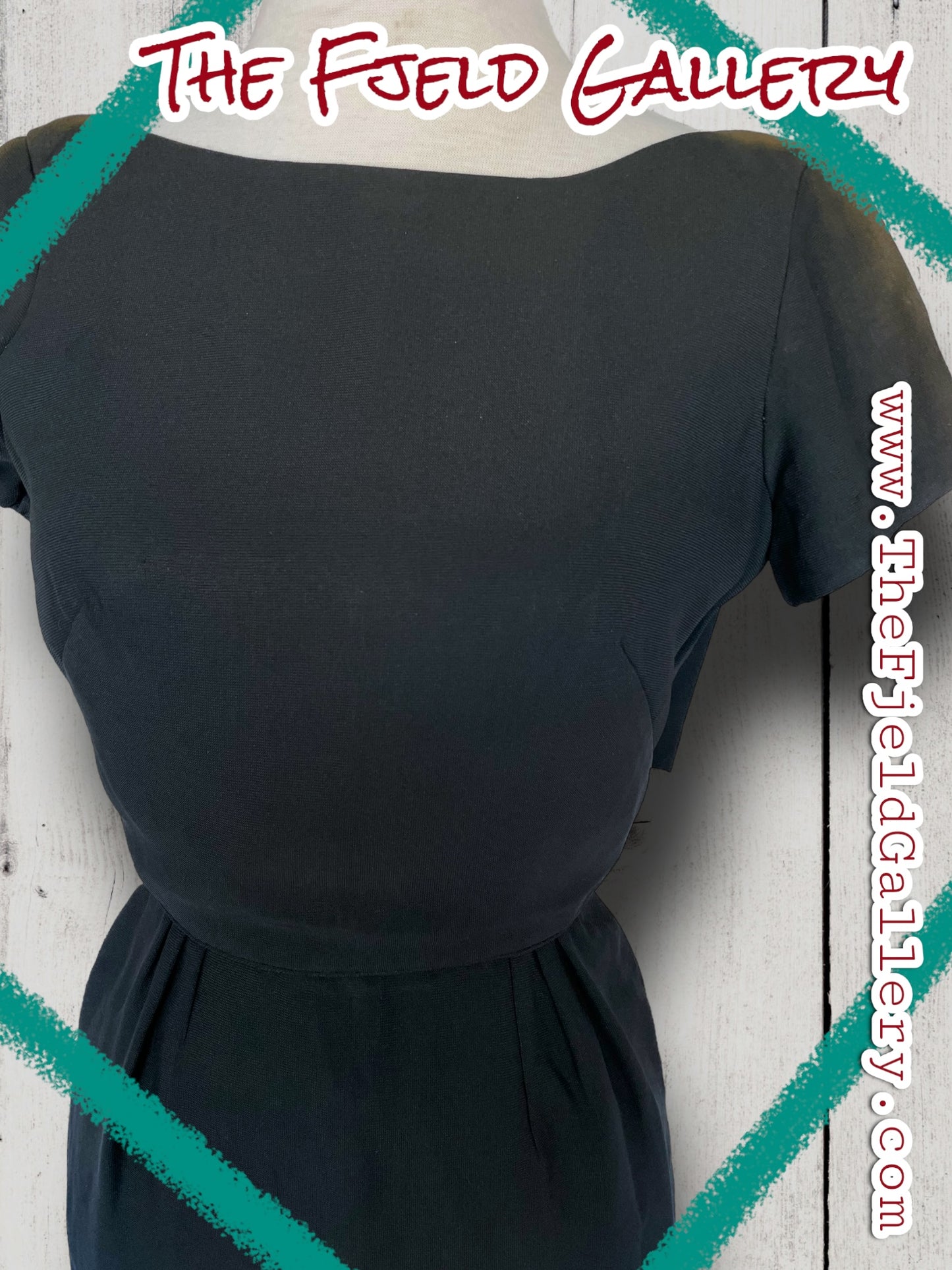 1960’s Little Black Dress w/ Open Back & Bow Detail