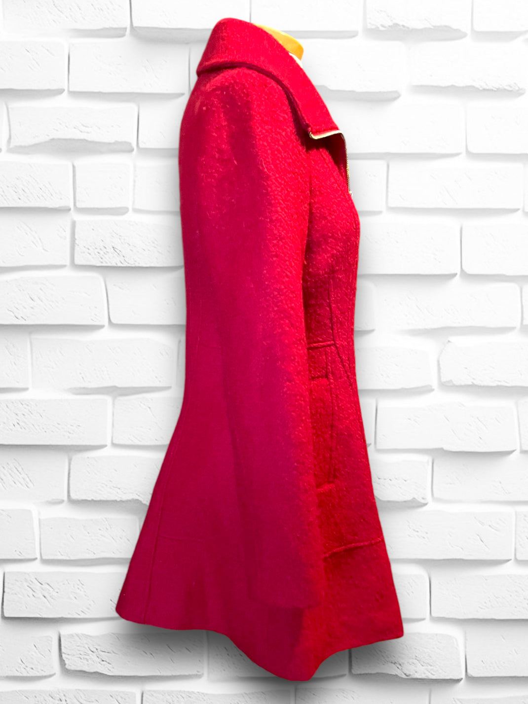 Vintage 1990’s Red Wool Long Guess Coat