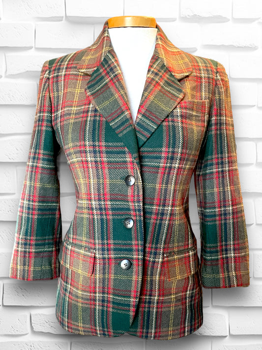 Vintage 1990’s Gap Plaid Dunk Hunting Sport Coat