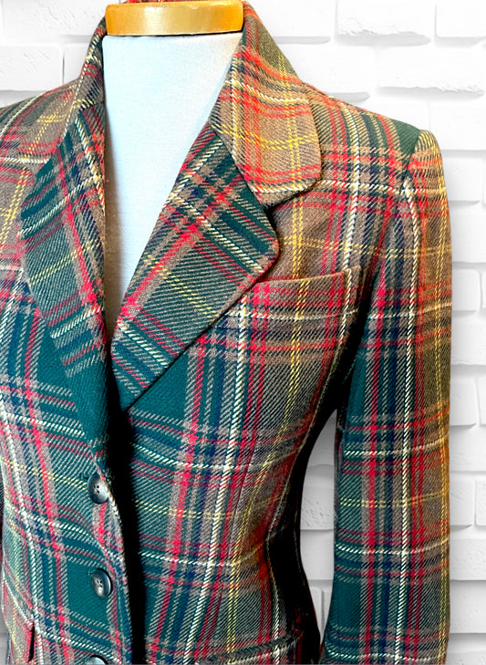 Vintage 1990’s Gap Plaid Dunk Hunting Sport Coat