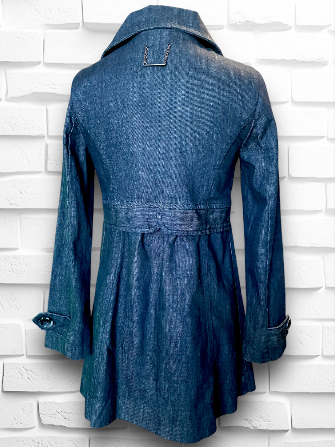 Vintage DNKY 1990’s Denim 3/4 Babydoll Trench