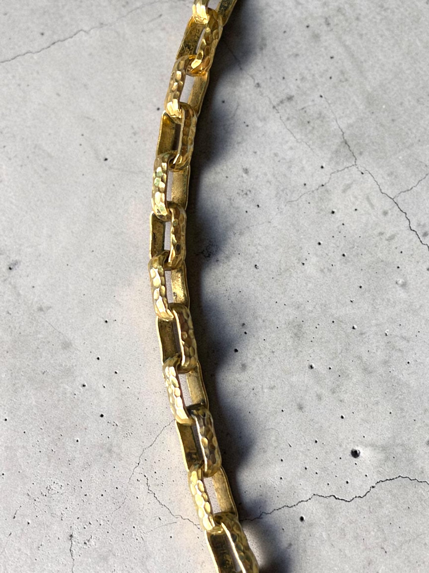 Incredible Victorian Bookchain Chunky Citrine & Peridot Crystal Choker Necklace