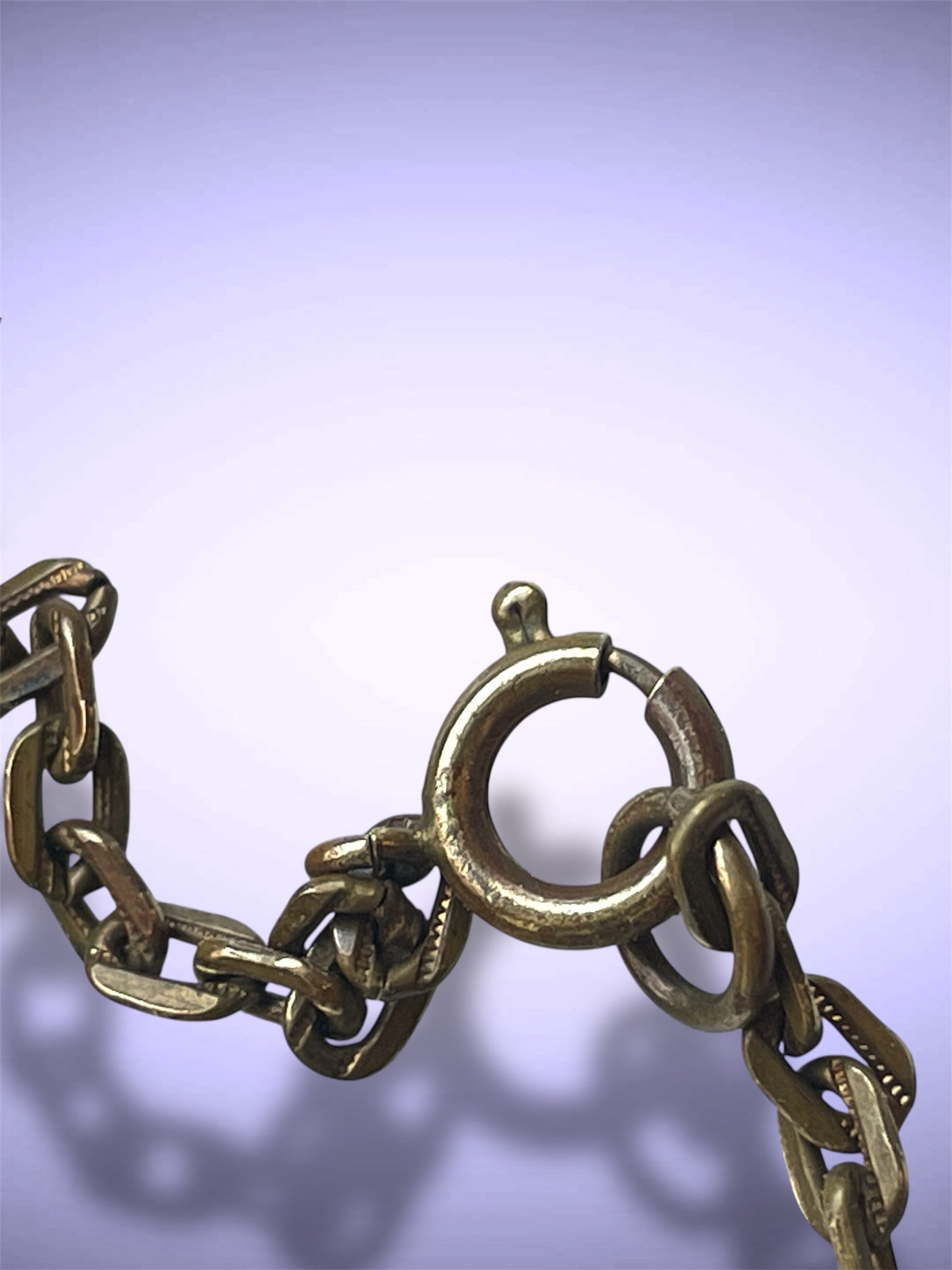 Antique Victorian Gilded Brass Repoussé Hollowwork Black Mourning Cameo Necklace