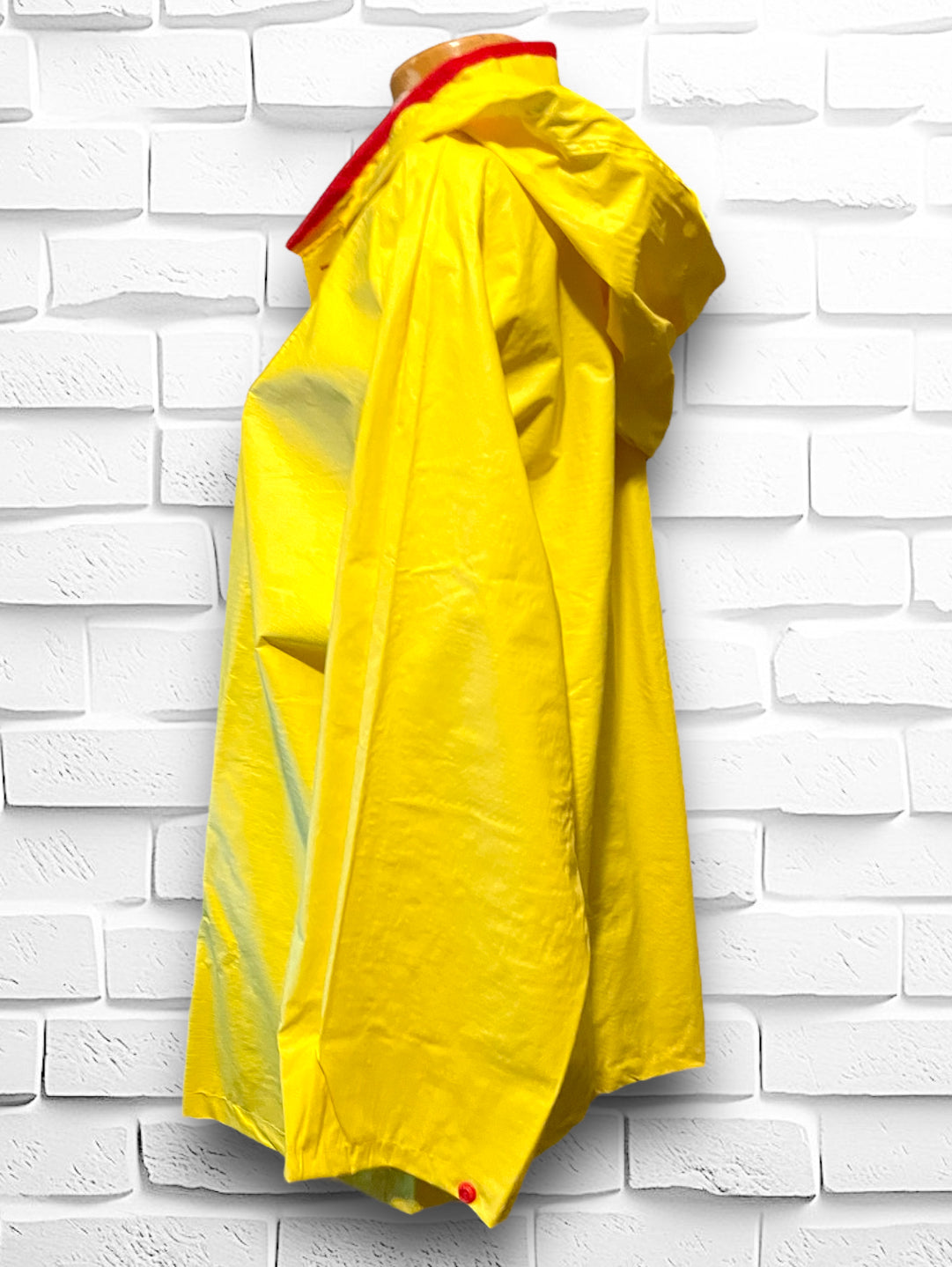 Vintage Yellow & Red Raincoat