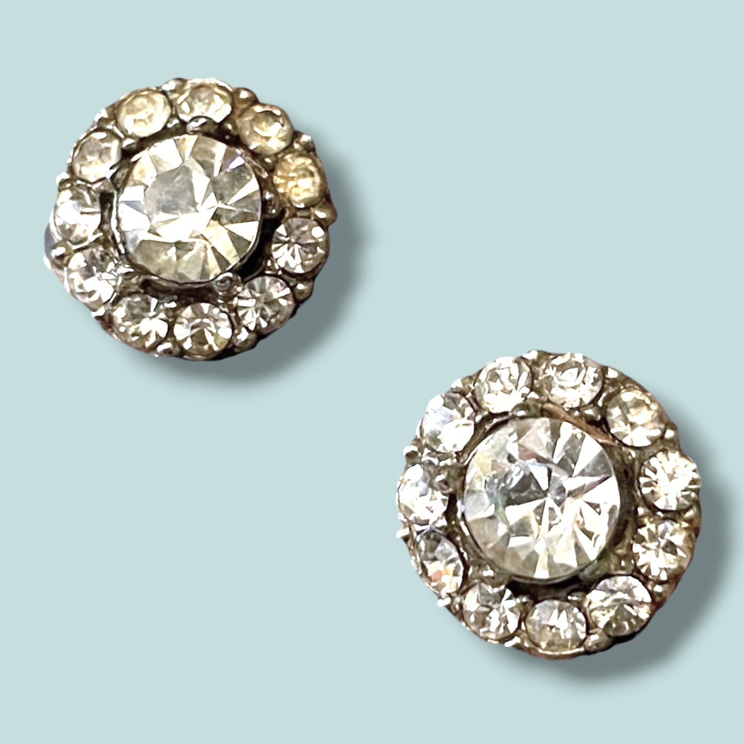 Art Deco Crystal Rhinestone Brooch Set