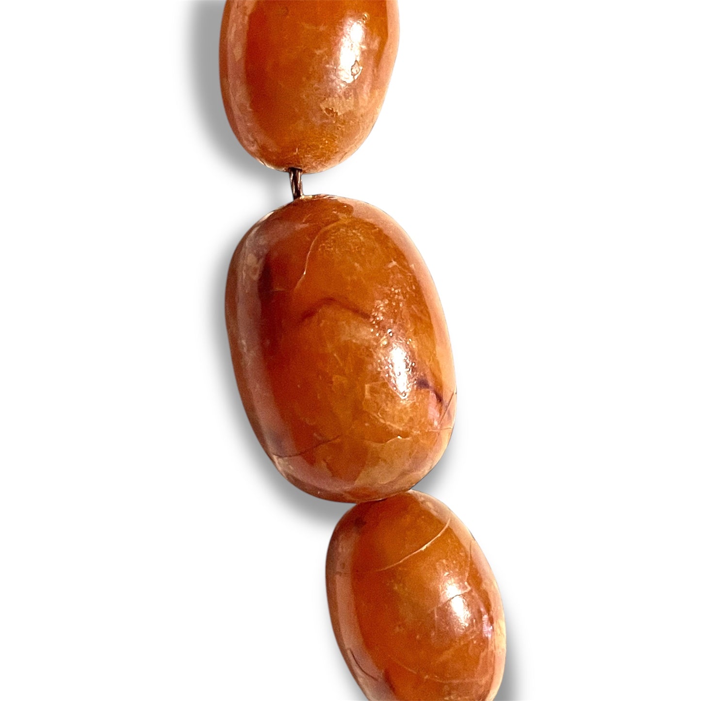 Antique Natural Amber Bead Necklace