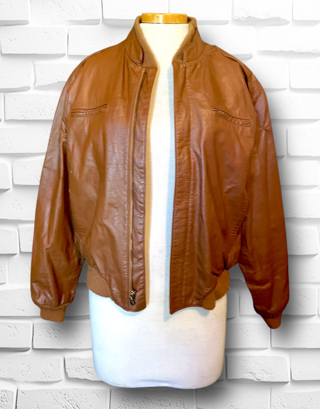 1970’s Reversible Brown Leather Bomber Jacket