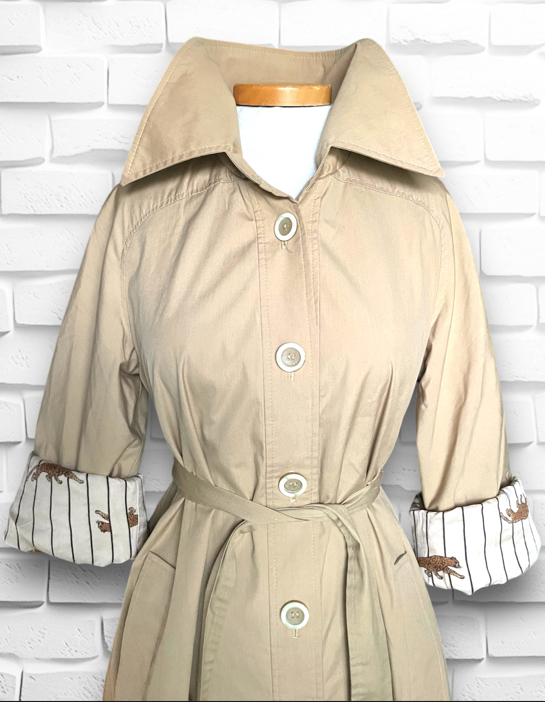 Raincheetahs by Naman New York Vintage 1960’s Full Skirt Trench Coat