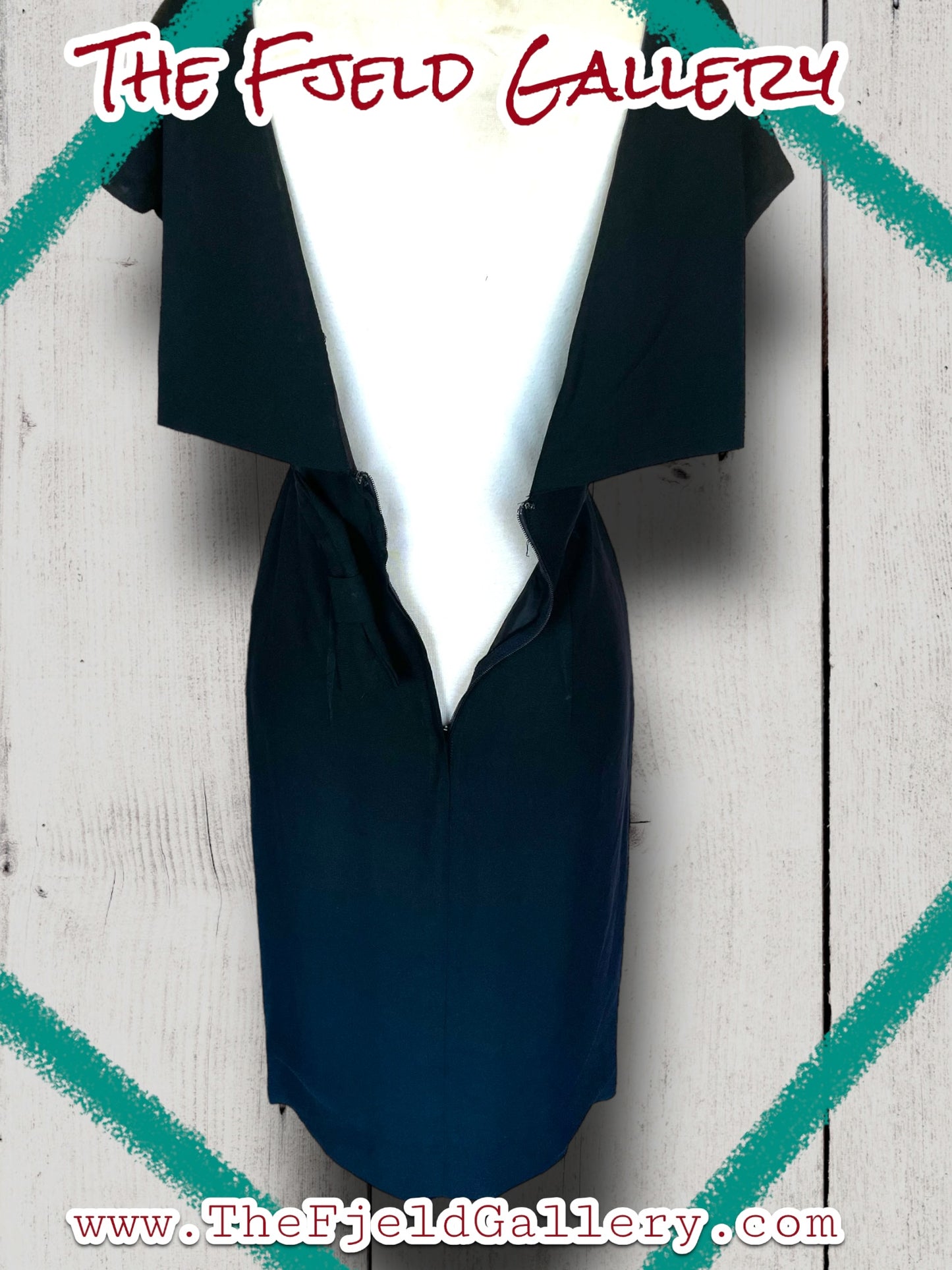 1960’s Little Black Dress w/ Open Back & Bow Detail