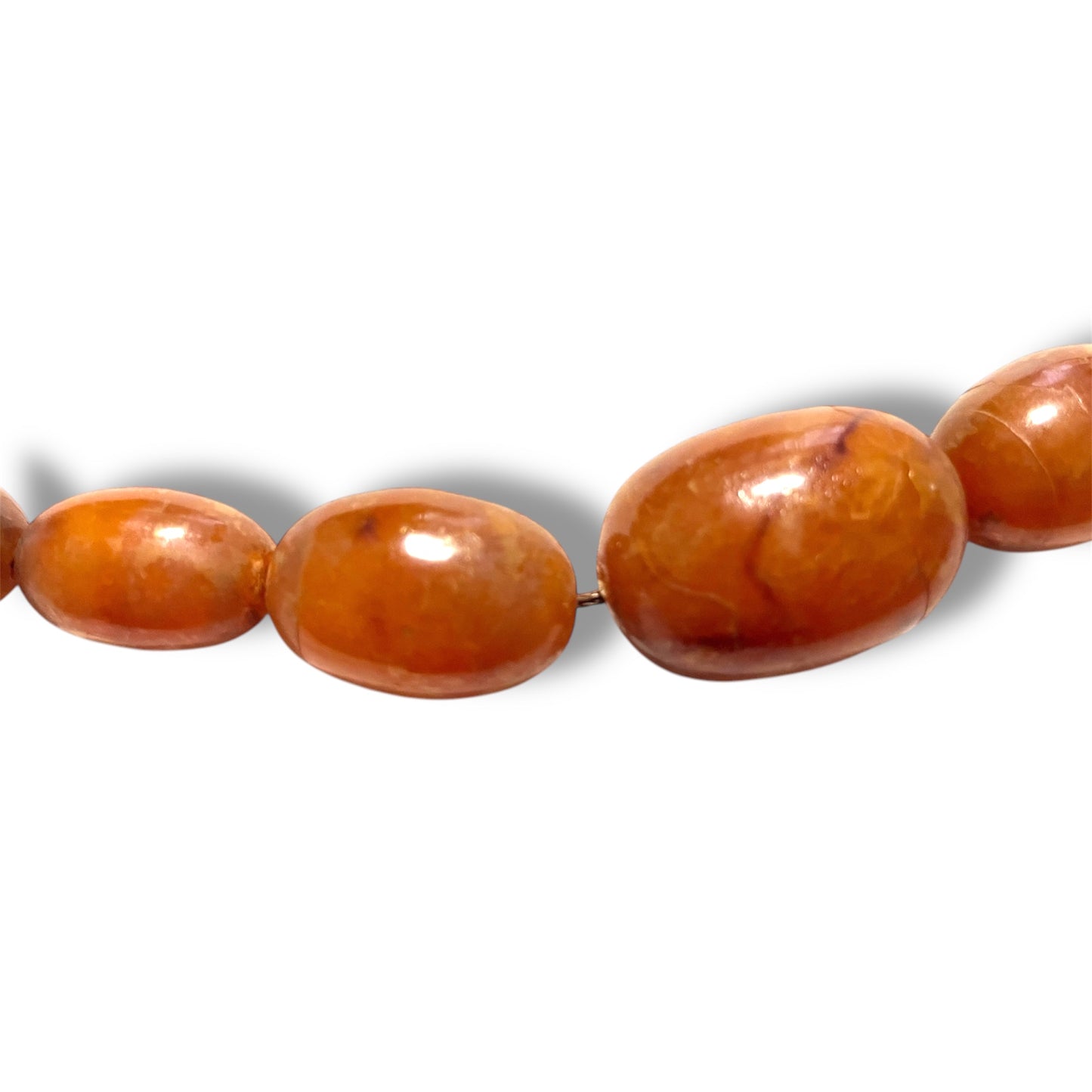 Antique Natural Amber Bead Necklace