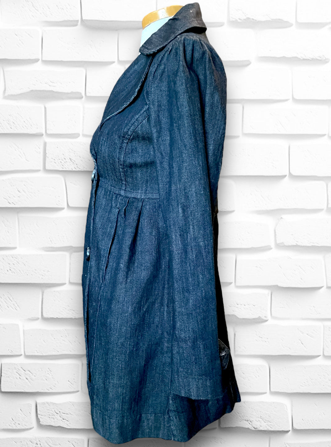 Vintage DNKY 1990’s Denim 3/4 Babydoll Trench