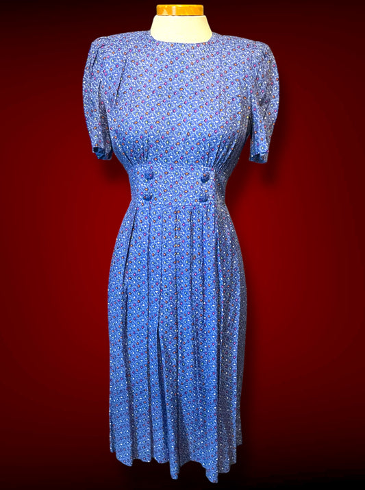 Vintage 1960’s Blue, Pink, Orange, Yellow & White Arrow Pattern Shift Dress