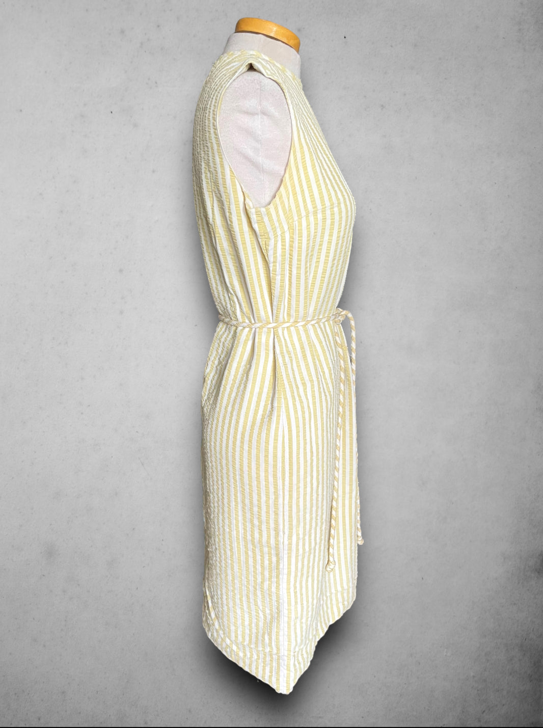 1960’s Yellow Gingham Striped Summer Dress & Blazer Set