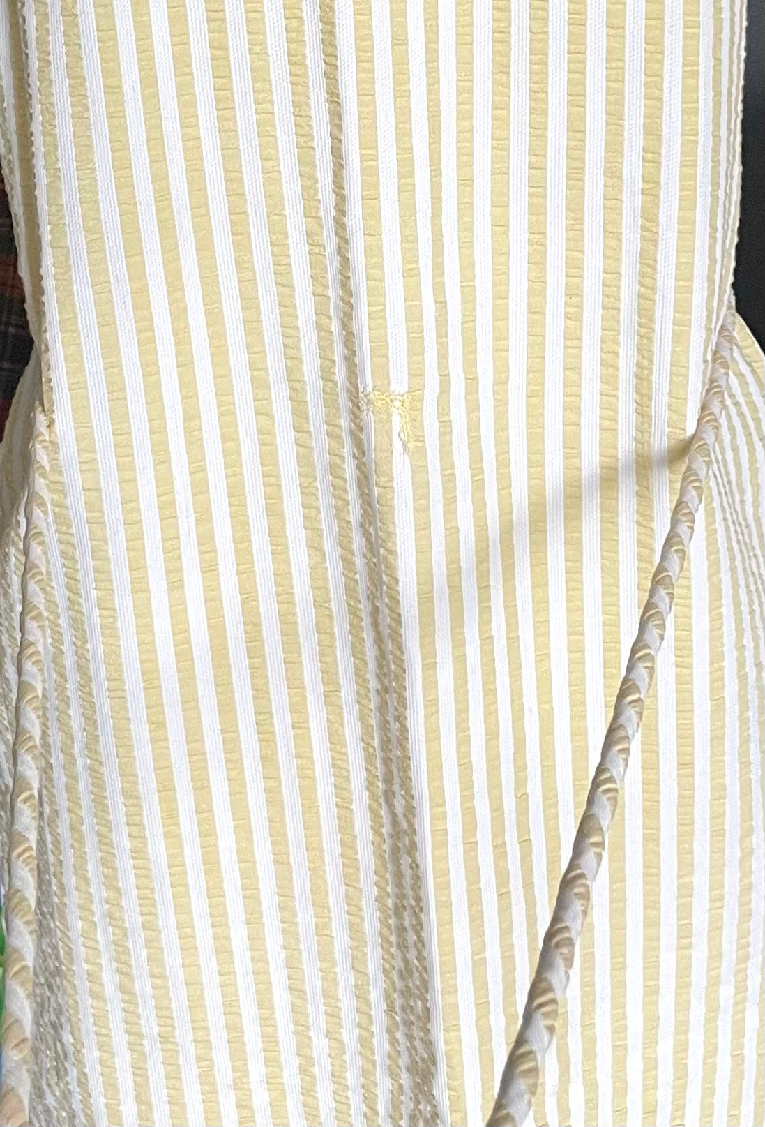 1960’s Yellow Gingham Striped Summer Dress & Blazer Set