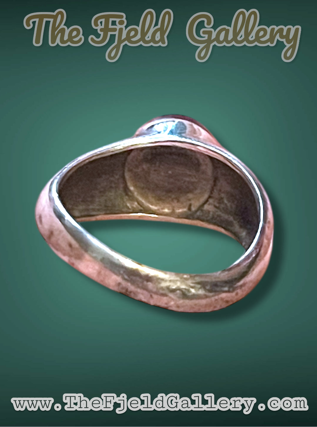 Sterling Amethyst Cabochon Modern Minimalist Ring Size 6.5