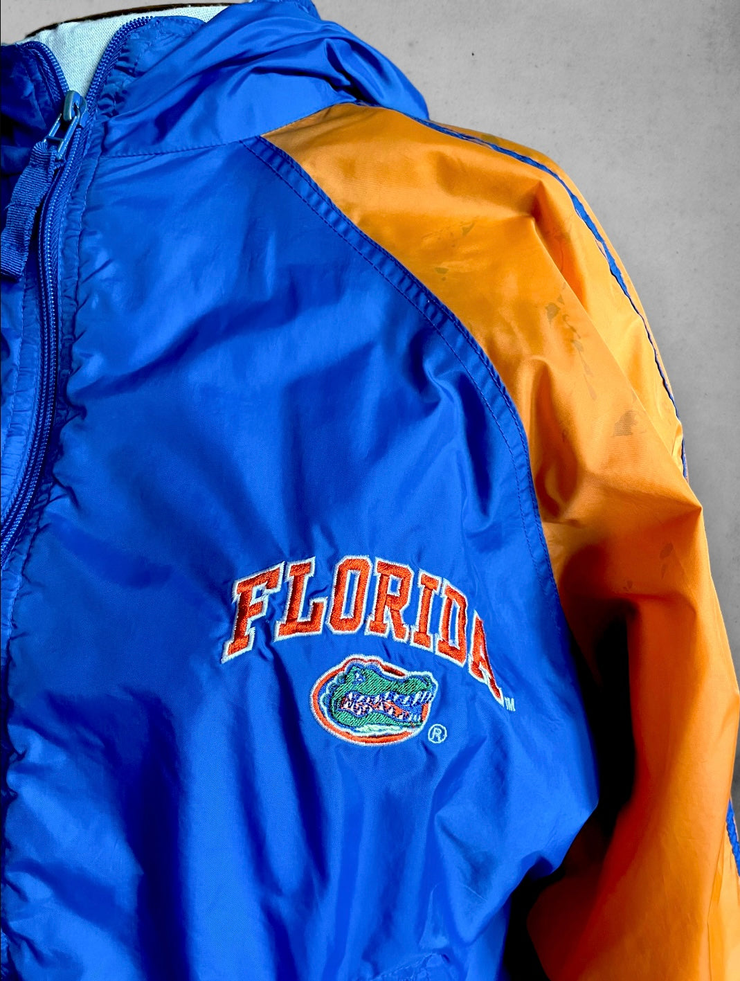 Vintage 1990’s Florida Gators Hooded Windbreaker Jacket