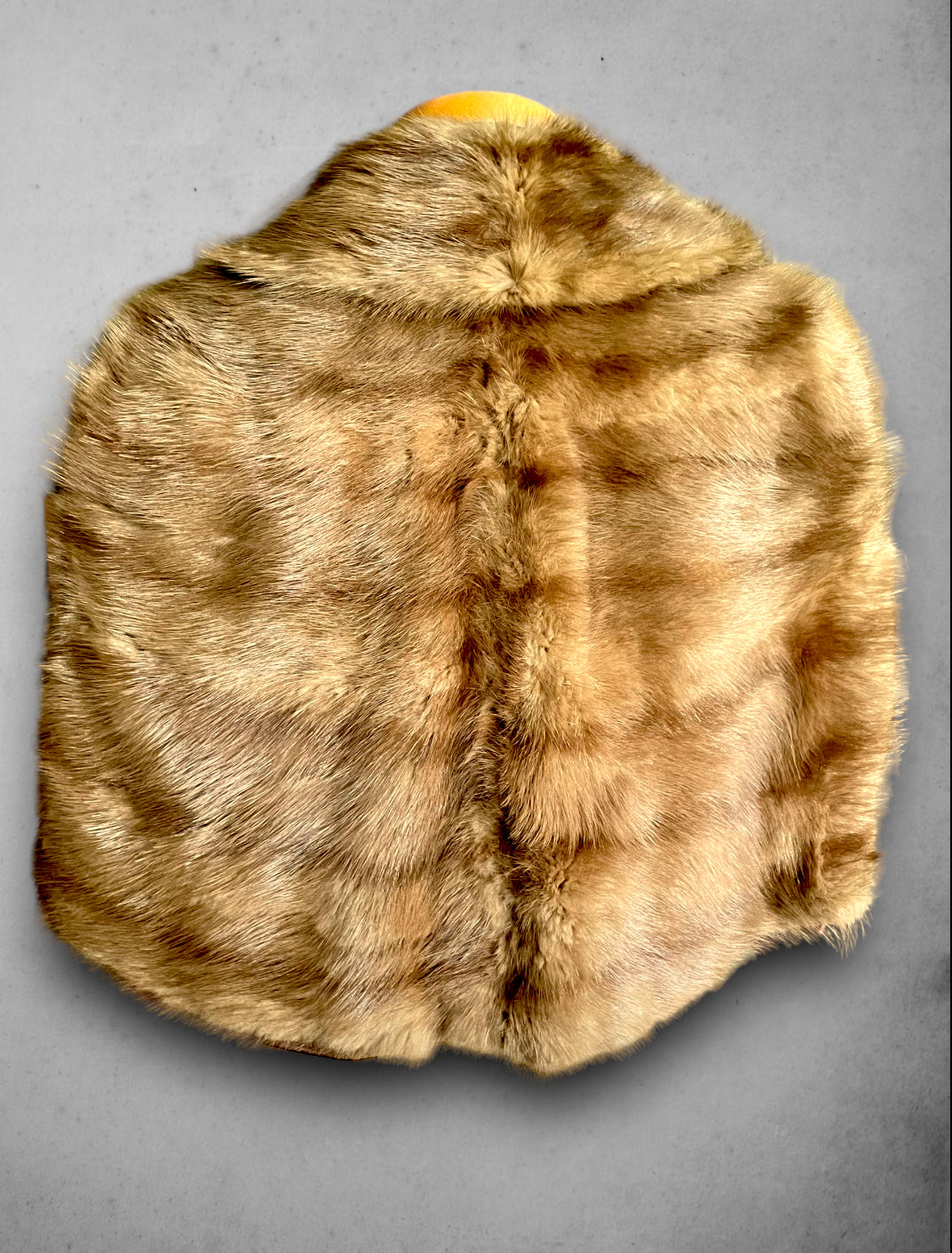 Vintage 1950’s Brown Fur Short Cape with Pockets