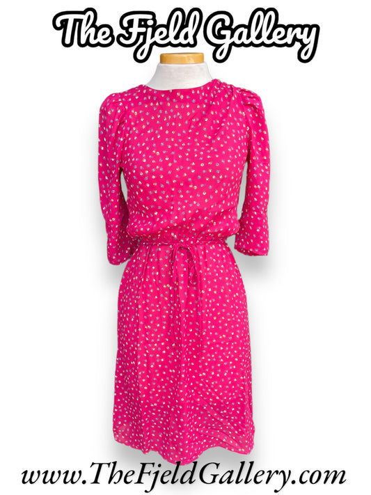 Vintage 1990’s Pink Floral Print Dress